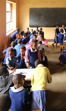 busy classroom